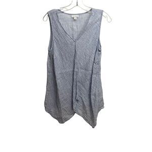 J. Jill Blue Sleeveless Blouse